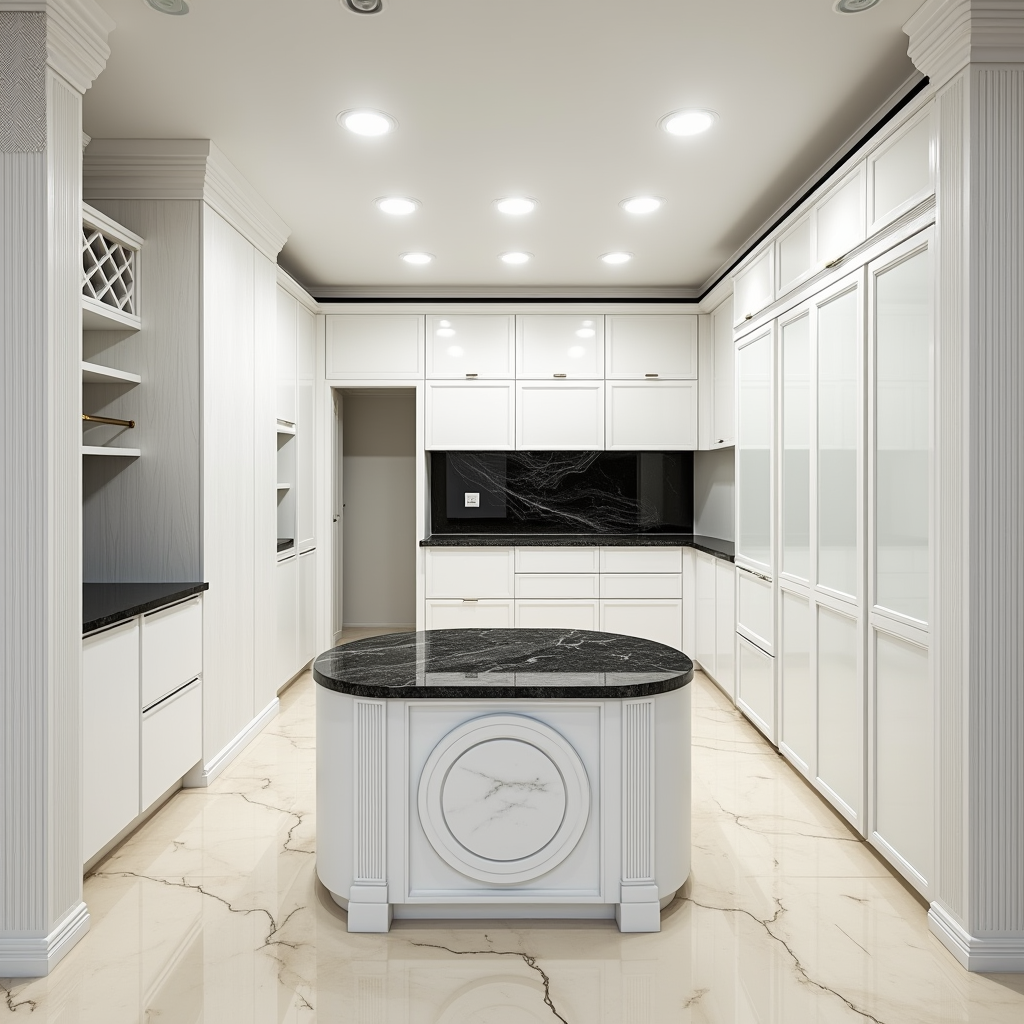 کابینت پولیشی سفید براق