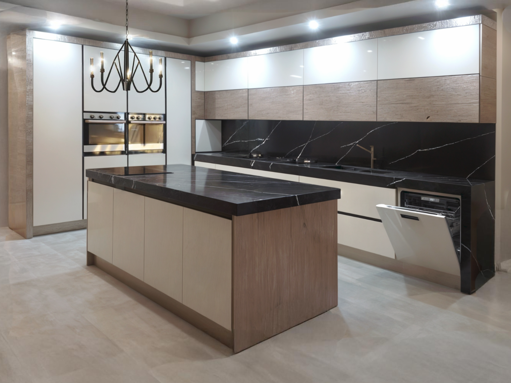 مدل کابینت MDF با طراحی ساده و اقتصادی